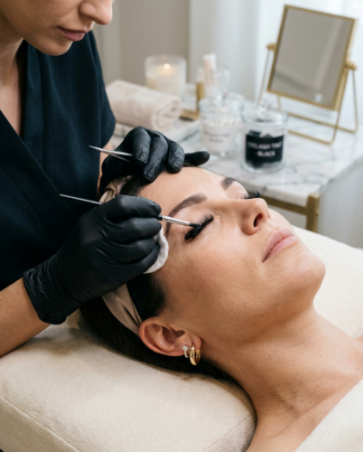 Wimpern färben