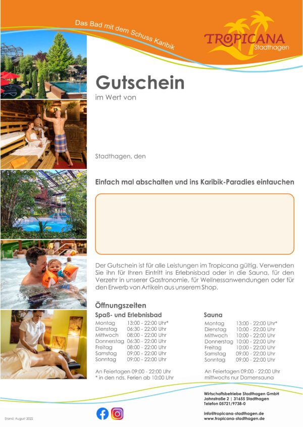 Gutschein blanco